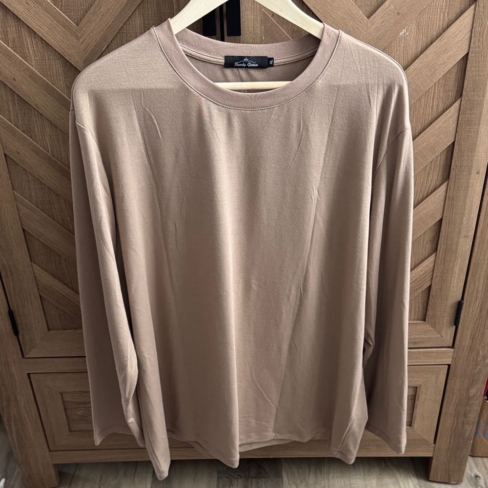 Amazon Women's Tan Long Sleeve Tee